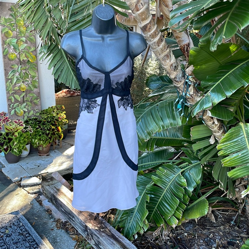 Soma lace trim slipdress or nightgown